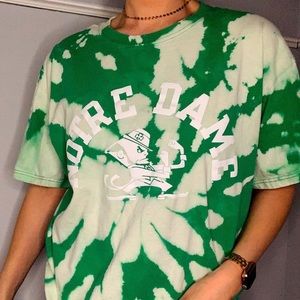 Bleached Tie Dye Notre Dame T-shirt